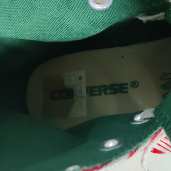 CONVERSE CANDY CANE STRIPE HI TOP TENNIS SHOES - Picture 8 of 10